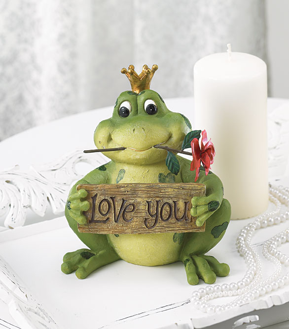LOVE YOU FROG PRINCE FIGURINE